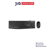 KEYBOARD & MOUSE (คีย์บอร์ดและเมาส์) HP KM10L - BLACK