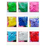 Montessori Pompom toys (2cm) for children in 1 color (100 pieces) craft for kids diy craft for kid