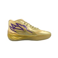 Lamelo Ball MB.02 Men's 3-ball II Combat Cushioned Wear Sports Basketball Shoes Gold - Purple