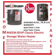 RHEEM 85VP6S/20S/30S Classic Electric Storage Water Heater