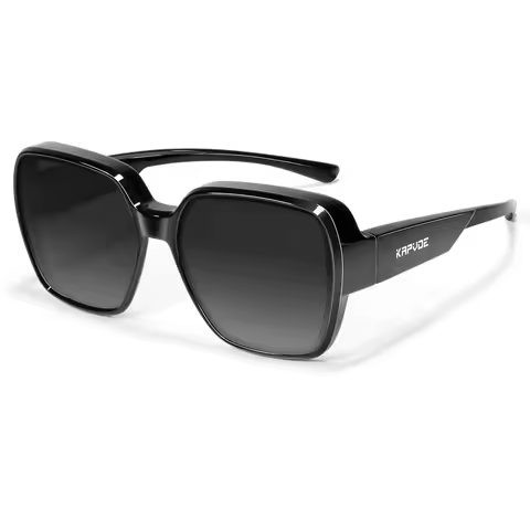 Kapvoe- Fitover Sunglasses for Men Oversized Square Polarized for Myopic Glasses Glasses Driving Sha