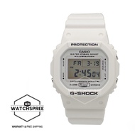 [Watchspree] Casio G-Shock White Theme Special Color Model White Resin Band Watch DW5600MW-7D DW-5600MW-7D