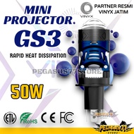 VINYX GS3 H4 Mini Projector Projector H4 Lens LED Headlight Lens Motorcycle Car Headlight Headlamp B