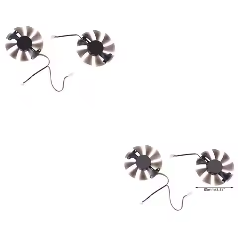 2x 85mm PLD10015B12H 0.55A RX580 RX590 for POWERCOLOR DATALAND Radeon RX 580 590 Red Devil Graphics 