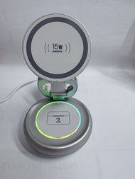 Remax 3合1 摺疊式無線充電座 15W