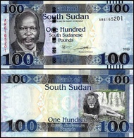 South Sudan 100 Sterling Pound Banknote 2017-19 Brand new UNC African Foreign Currency Coins and Ban
