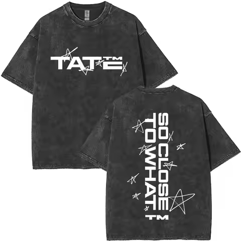 Tate Mcrae Album So Close To What Miss Possessive 2025 World Tour Washed T Shirts Men Women Fashion 