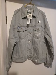 全新  AAPE 猿人 牛仔外套