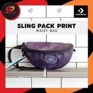 Converse SLING PACK PRINT WAIST BAG - Purple กระเป๋าคาดอก กระเป๋าคาดเอว กระเป๋าคอนเวิร์ส แท้