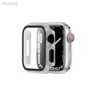 Suitable for Apple iwatch7 generation watch protective case PC tempered film integrated iwatch se watch case