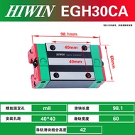 บล็อกรางเลื่อนเชิงเส้นความแม่นยำสูง HIWIN ไต้หวันซิลเวอร์ซีรีส์ EGH/HGH/HGW/EGW แบริ่งเส้นตรงเครื่อง
