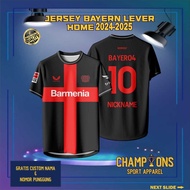 BAYERN LEVERKUSEN HOME Club Jersey 2023-2024 UEFA Champions League, BUNDESLIGA Jersey Full Printing 