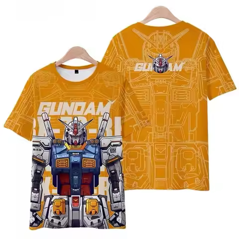 Anime Mobile Suit Gundam MS-06S Zaku II Red Comet 3D Print T-Shirt Men Harajuku Streetwear Casual To