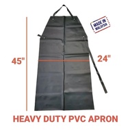 BLACK COLOUR HEAVY DUTY PVC APRON/APRON MEMOTONG RUMPUT