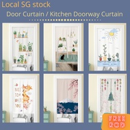 【SG Stock】Door Curtain Kitchen Doorway Curtain