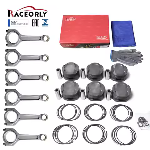 B58 Forged Piston RACEORLY B58 Forged Piston & Con Rod For BMW 540i 640i 740i 840i X5 X6 X7 3.0L