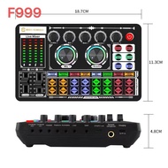 2024 Upgraded F999 F998 V8 BM800 Sound Card Mic Sound Mixer Sound Card Audio Mixing Console Amplifie