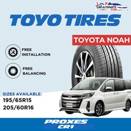Toyota Noah - TOYO Tyre with installation | TOYO PROXES CR1 Car Tire Service  -205/60R16 / 195/65R15