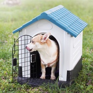 Outdoor Dog House For Small Dog Kennels Washable Removable Pet Cat Kennel Plastics House