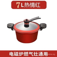 Wholesale Micro-Pressure Soup Pot Non-Stick Pot Household Steaming Boiling Stewing Binaural Stew-Pan Multi-Functional Low Pressure Pot Pressure Cooker Induction Cooker