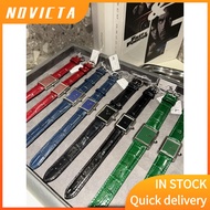 Ladies Leather Quartz Watch 904L Steel Case Retro