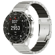 26mm 22mm Silicone + Titanium Strap Light Metal Bracelet Bands QuickFit Band for Garmin Descent G2 G