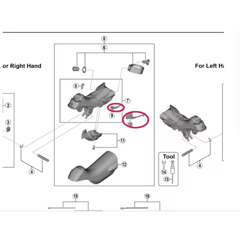 Original Road Bike TIAGRA 105 UT shifter Brake SL cable guide cable cover accessory