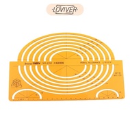 [LOVIVER] LARGE ISOMETRIC ELLIPSE DRAWING STENCIL STUDENTS MATH RULER CRAFT Yellow 4352