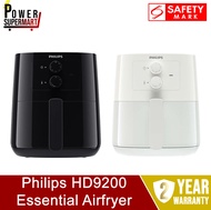 Philips HD9200 Airfryer. Fry with up to 90% Less Fat. Fry, Bake, Grill, Roast, and even Reheat. Safety Mark Approved. 2 Year Warranty.