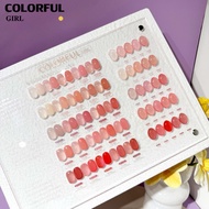 【พร้อมส่ง】COLORFUL GIRL เจลไซรัปรุ่นใหม่ 25 สี ฟรีชุดชาร์จ โทนชมพู Ice Peach สีสวยทาง่าย ไม่บาง แถมช