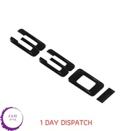 330i GLOSS BLACK REAR BOOT LID TRUNK BADGE EMBLEM LETTERING FOR BMW 3 SERIES