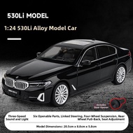 BMW 5 Series 530Li Alloy Car Model Luxury Sedan Boys Metal Toy Display Gift Simulation Collectible S
