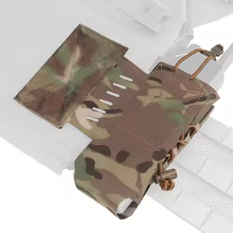 Tactical Walkie-Talkies Storage Shock Cord Retension Radio Pouch for AN/PRC148/152/163 Hunting Airso