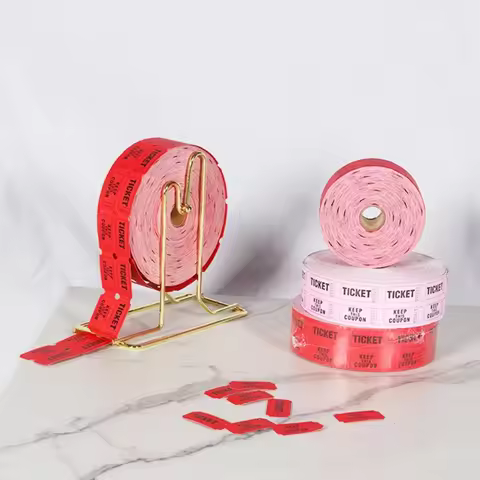 1,000 Raffle Tickets Single Roll Raffle Tickets for Event, Carnivals, Door Prizes, Drinks and More, 