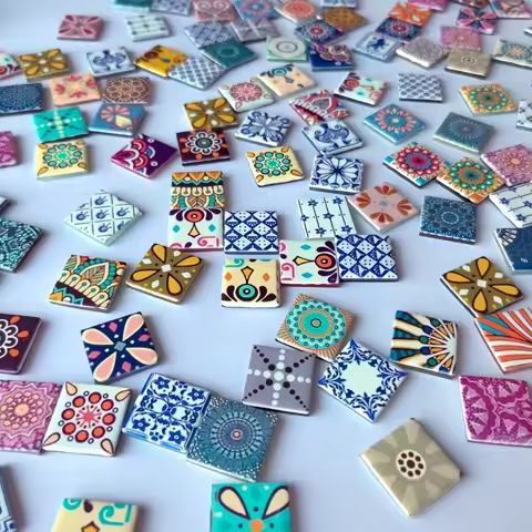 150g per Pack of DIY Meltable Glass Mosaic Decorative Pieces, Used for Home Decoration, Garden Decor