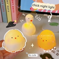 LED Night Light Cute Night Light White/Yellow Chick/Duck Night Light Children's Room Desk Night Ligh