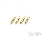 Tworks EA-029-4 4mm Gold Plated Dual Battery Plug ( 4pcs. )