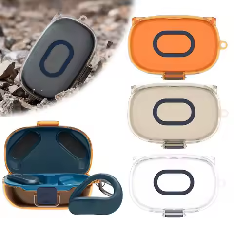 For Endurance Peak 3 Earbuds Protective Case TPU Shockproof Dustproof Cover With Carabiner Hook for 