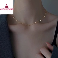 18k gold pawnable saudi gold original Bead collarbone necklace for women gift