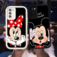 Z-23 Mickey Minnie Mouse White Black Case Casing for Samsung Galaxy F02S A03 A02S M02S A03S Case