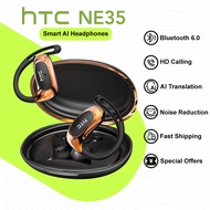 HTC NE35 AI Translator Earbud Wireless Bluetooth Earphone Smart Real-Time Translation Open Ear Earph