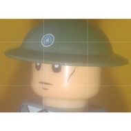 WW 2 Chinese Army helmet (Plastic toy and less than 1.3 cm) a