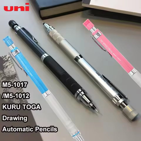 Uni Kurutoga Mechanical Pencil M51017/1012 Auto Rotation Self Sharpening Constant Lead Metal Grip Lo