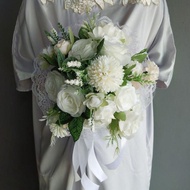 Terlaris Buket Bunga Pernikahan / Lamaran / Pre / Tunangan Artificial Handbouquet Buket Pengantin n 