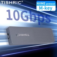 TISHRIC 10Gbps SSD M2 NVME Enclosure USB3.0 To Type C Hard Drive Enclosure Support M-key 5TB Hard Dr