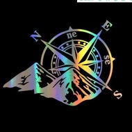 Compass Car Sticker Reflective Body Sticker Compass Direction Prompt Car Sticker Direct Sales AFJR