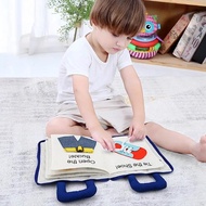 Montessori Toys for Kids 1 Year Old Baby Books Learning Education 3D Quiet Fabric Activity Story Boo