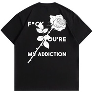 WRLDSTUDIOS_ T-Shirt ADDICTED Black 20s