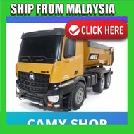 HUINA 1573 1/14 10CH Alloy RC Dump Trucks Toy Engineering Construction Remote Control Vehicle Toy RT