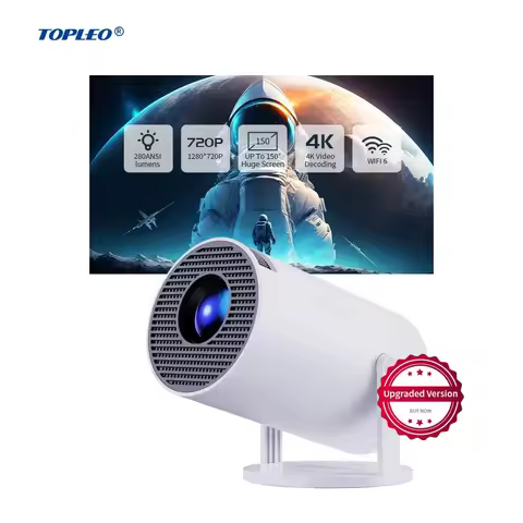Topleo Mini Projector Hy300 Pro Projecteur Short Throw 4k Home Theater Screen Video LCD Android Smar